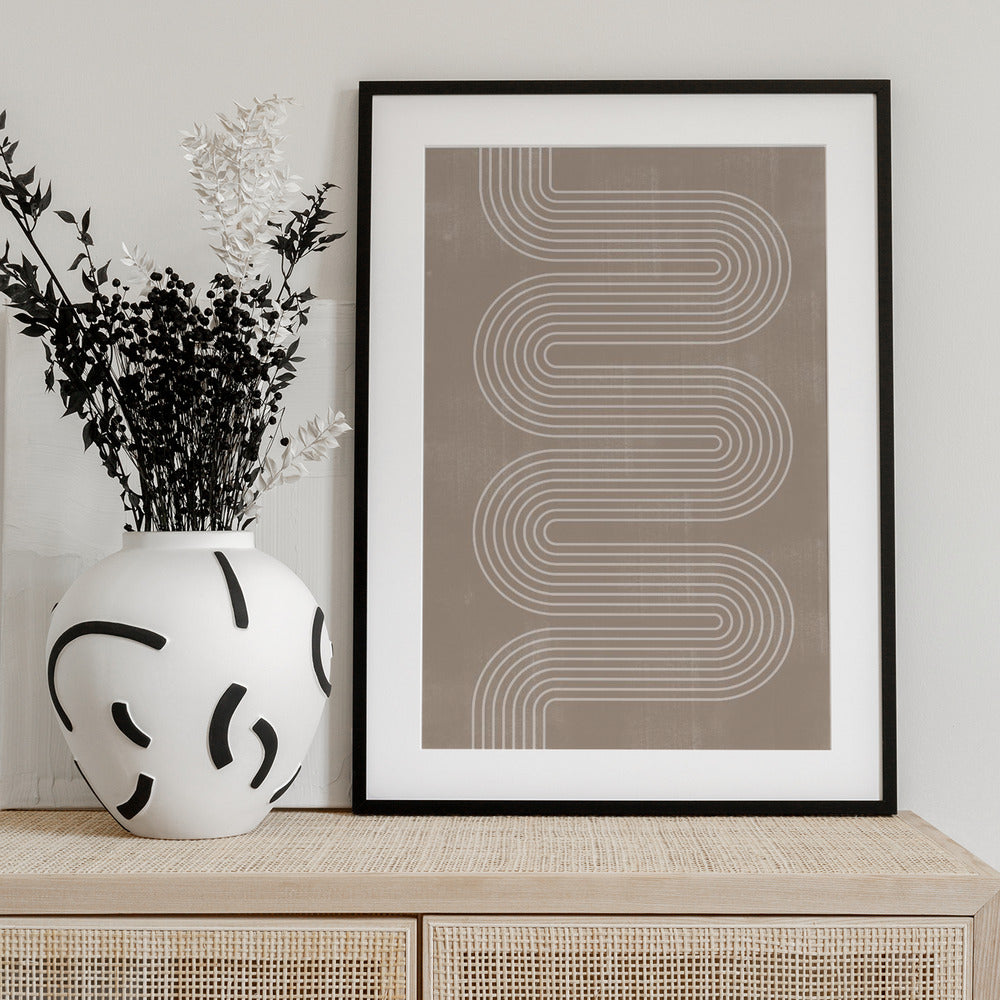 Curved Line Harmony - Art Print by THE MIUUS STUDIO