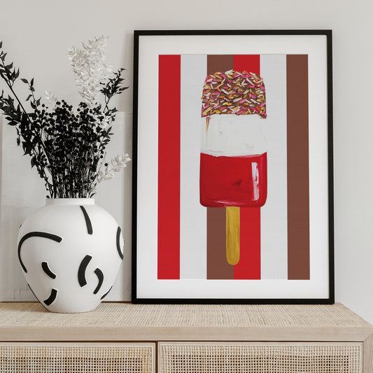 Fab Stripes - Art Print by Alice Straker