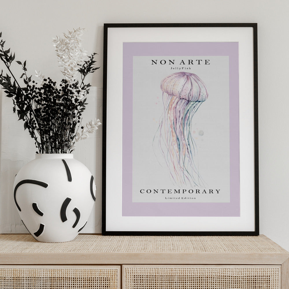 Non Arte Jellyfish - Art Print by Rikke Løndager Boisen