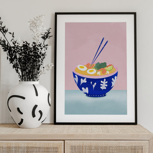 Ramen Bowl - Art Print by Petra Lizde