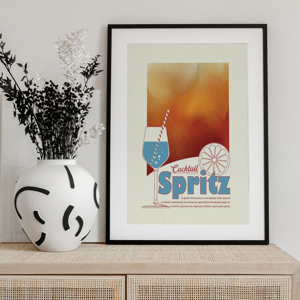 Aperol Spritz print - Art Print by Dion Gem