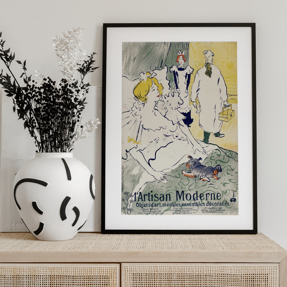 L'artisan Moderne (1896) - Art Print by TOULOUSE LAUTREC