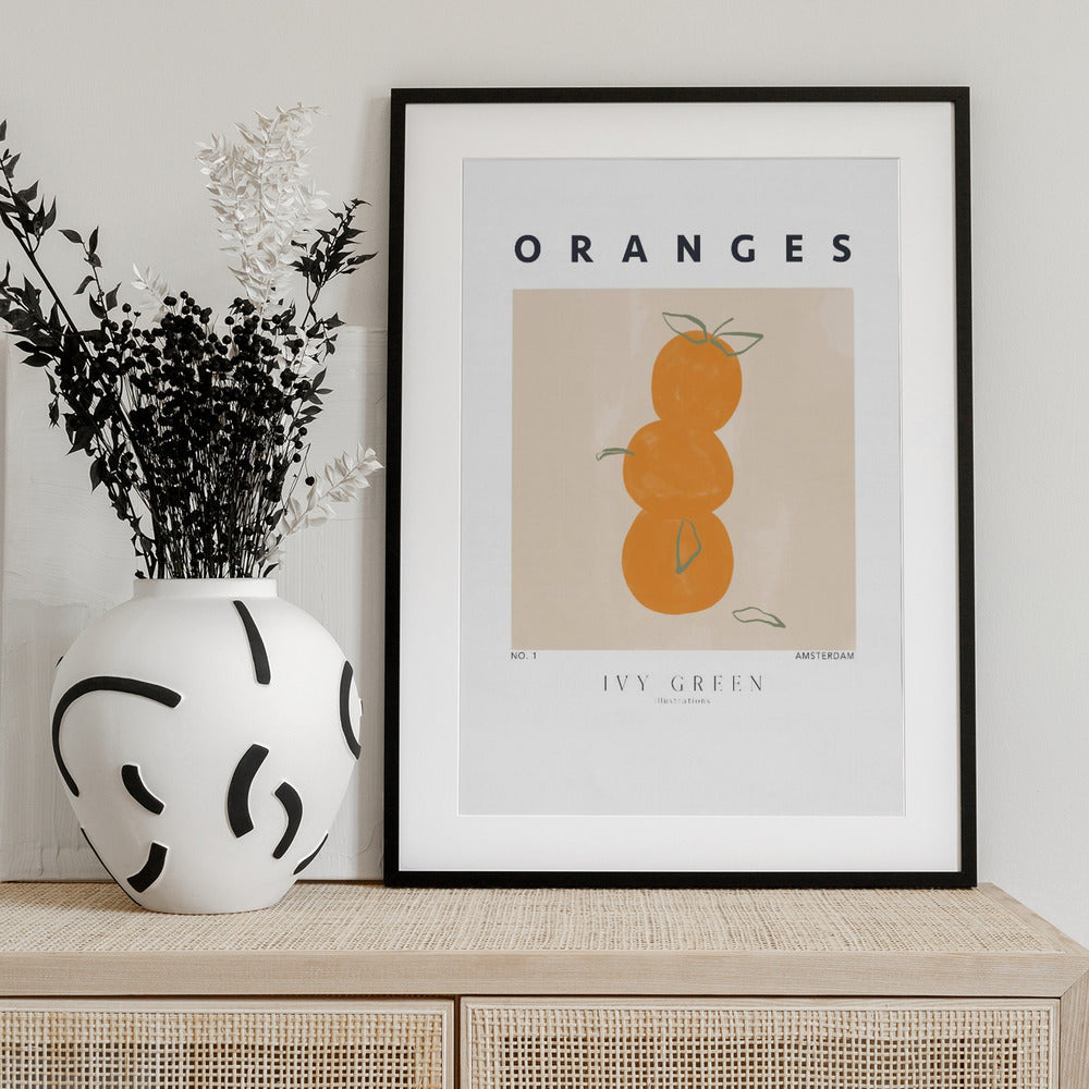 Oranges - Art Print by Ivy Green Illustrations