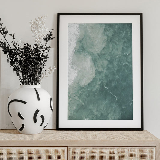 Ocean's Gentle Swirl - Art Print by Shot by Clint