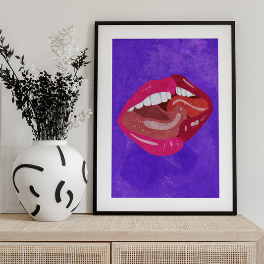 Kissing - Art Print by Raissa Oltmanns