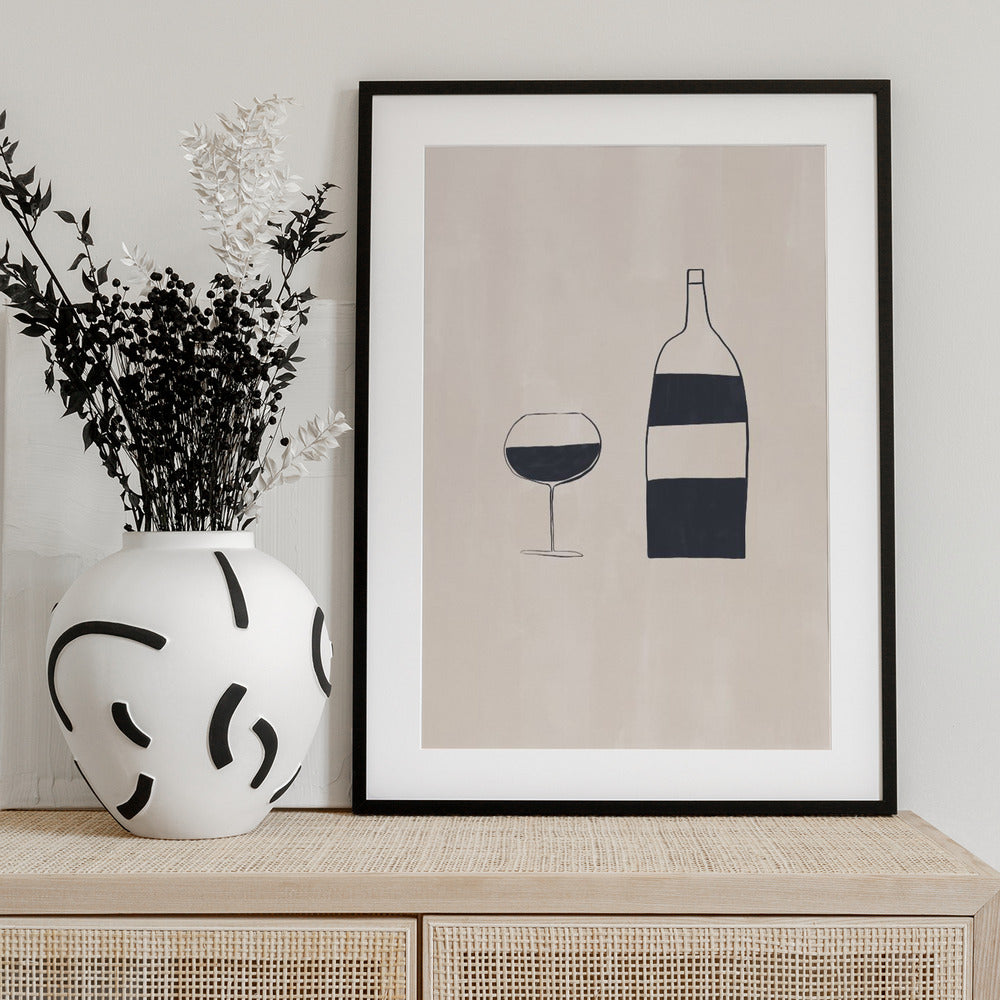 Wine - Art Print by Ivy Green Illustrations