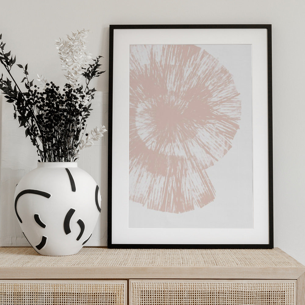 Radiant Spiral Burst - Art Print by Martina