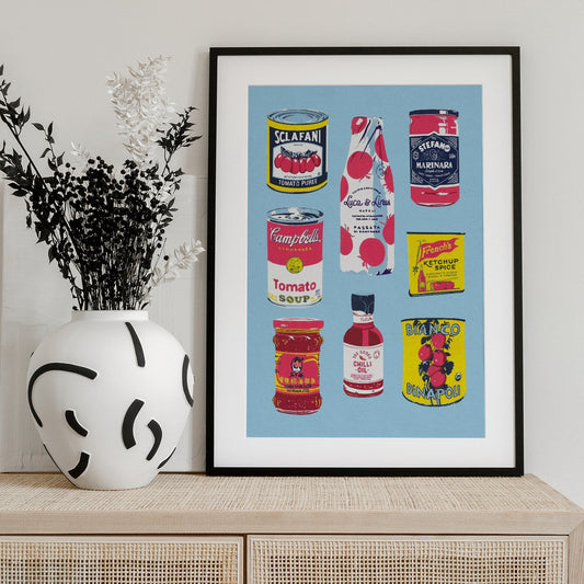 Canned Tomatoes - Art Print by Studio Mandariini
