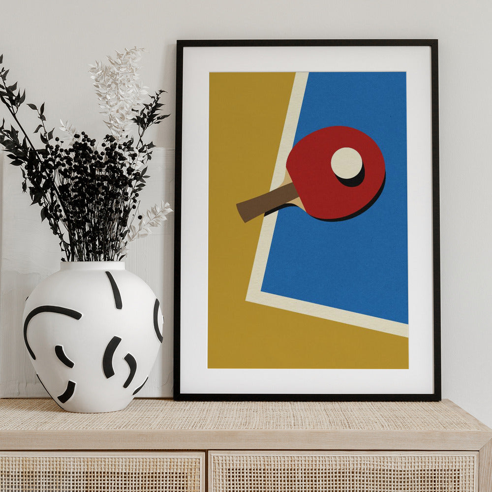 Table Tennis Team Red - Art Print by Rosi Feist