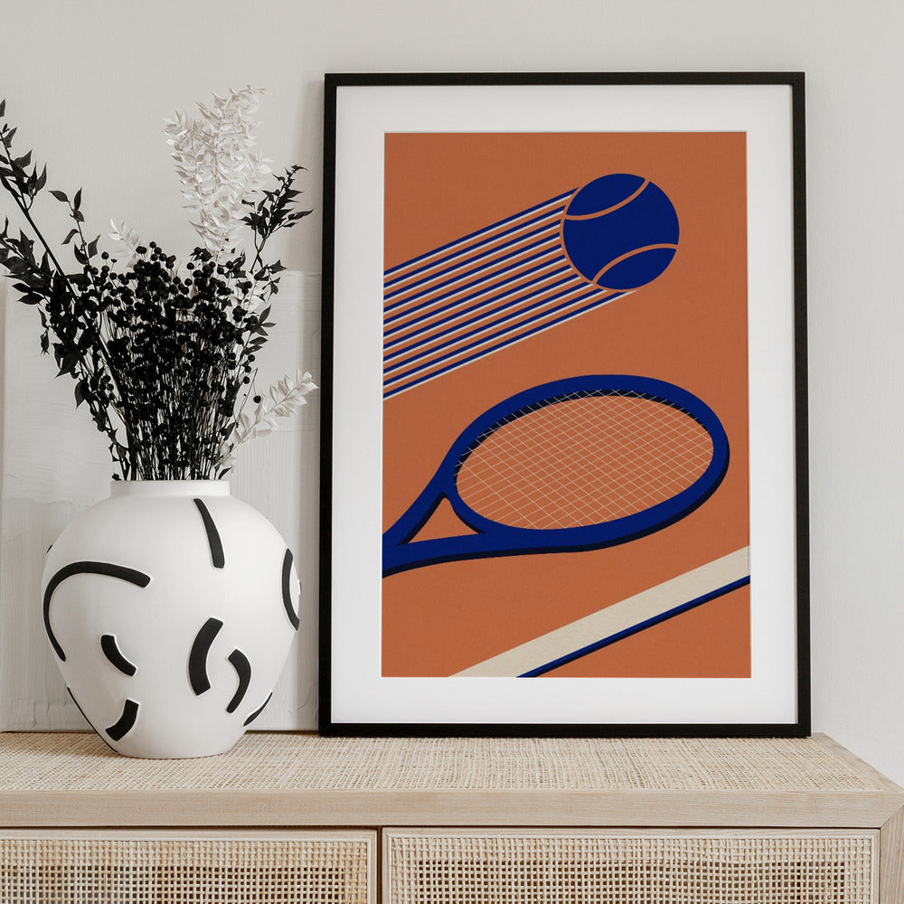 Tennis 80s - Art Print by Rosi Feist