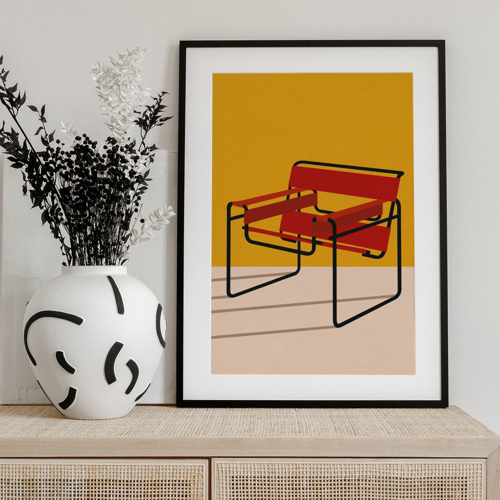 Wassily Chair Marcel Breuer - Art Print by Rosi Feist
