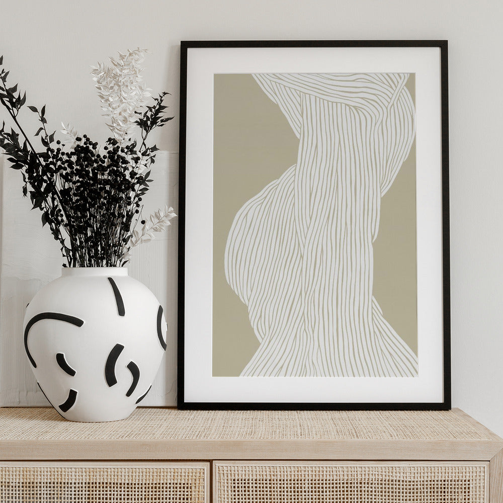 Flowing Lines Emerge - Art Print by Treechild