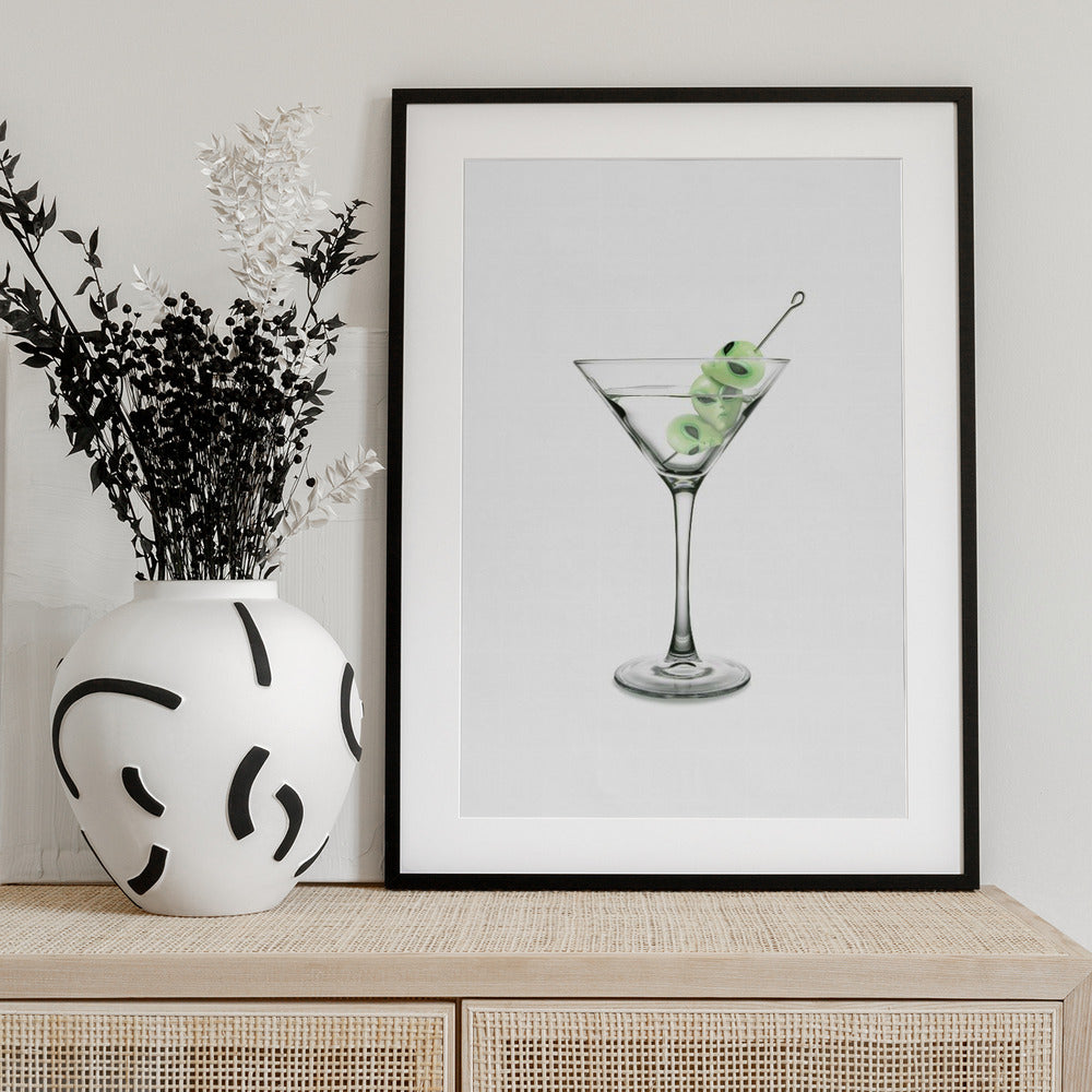 UFO Martini - Art Print by Artem Pozdniakov