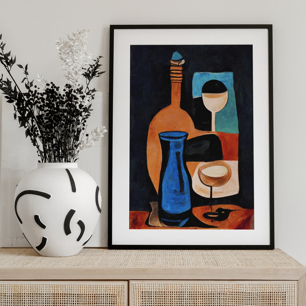 Still Life With Wine - Art Print by Treechild