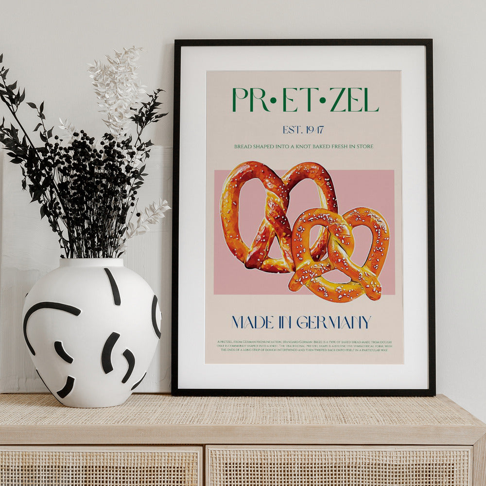 Pretzel Delight - Art Print by Nazma Khokhar