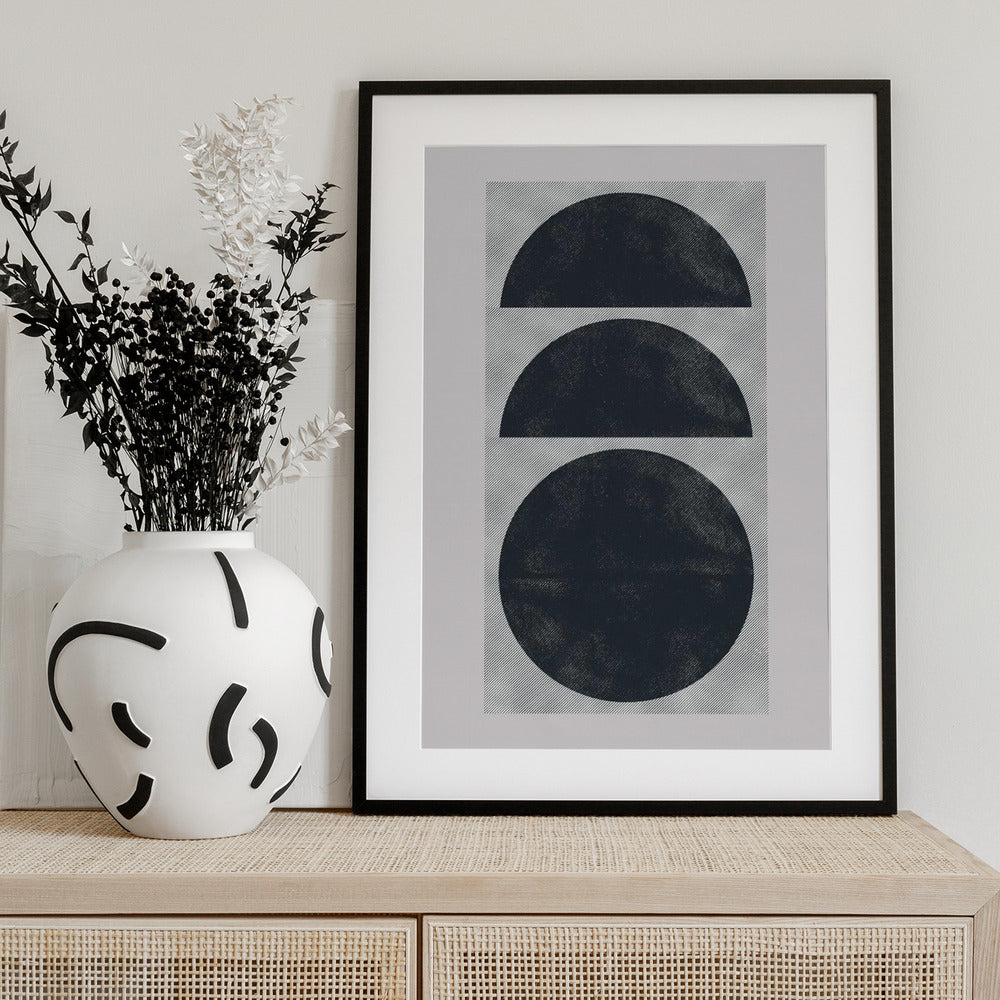 Geometric Eclipse - Art Print by THE MIUUS STUDIO