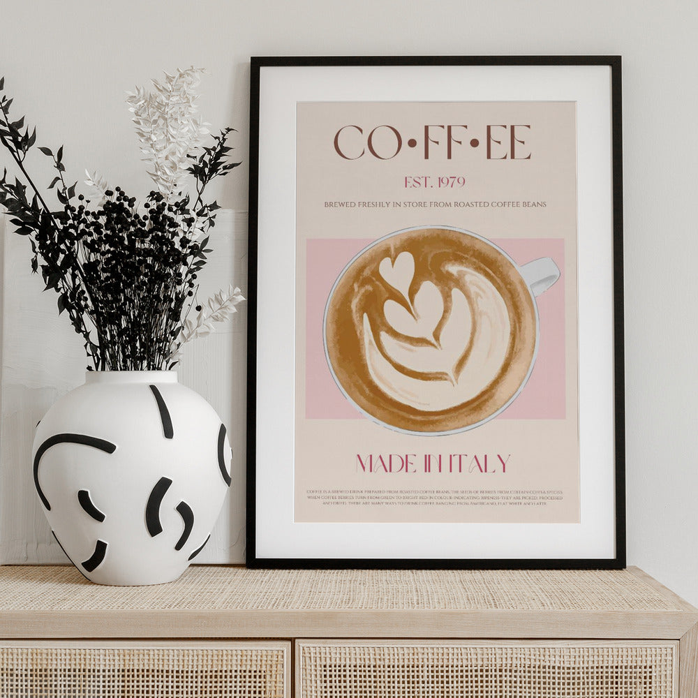 Italian Coffee - Art Print by Nazma Khokhar