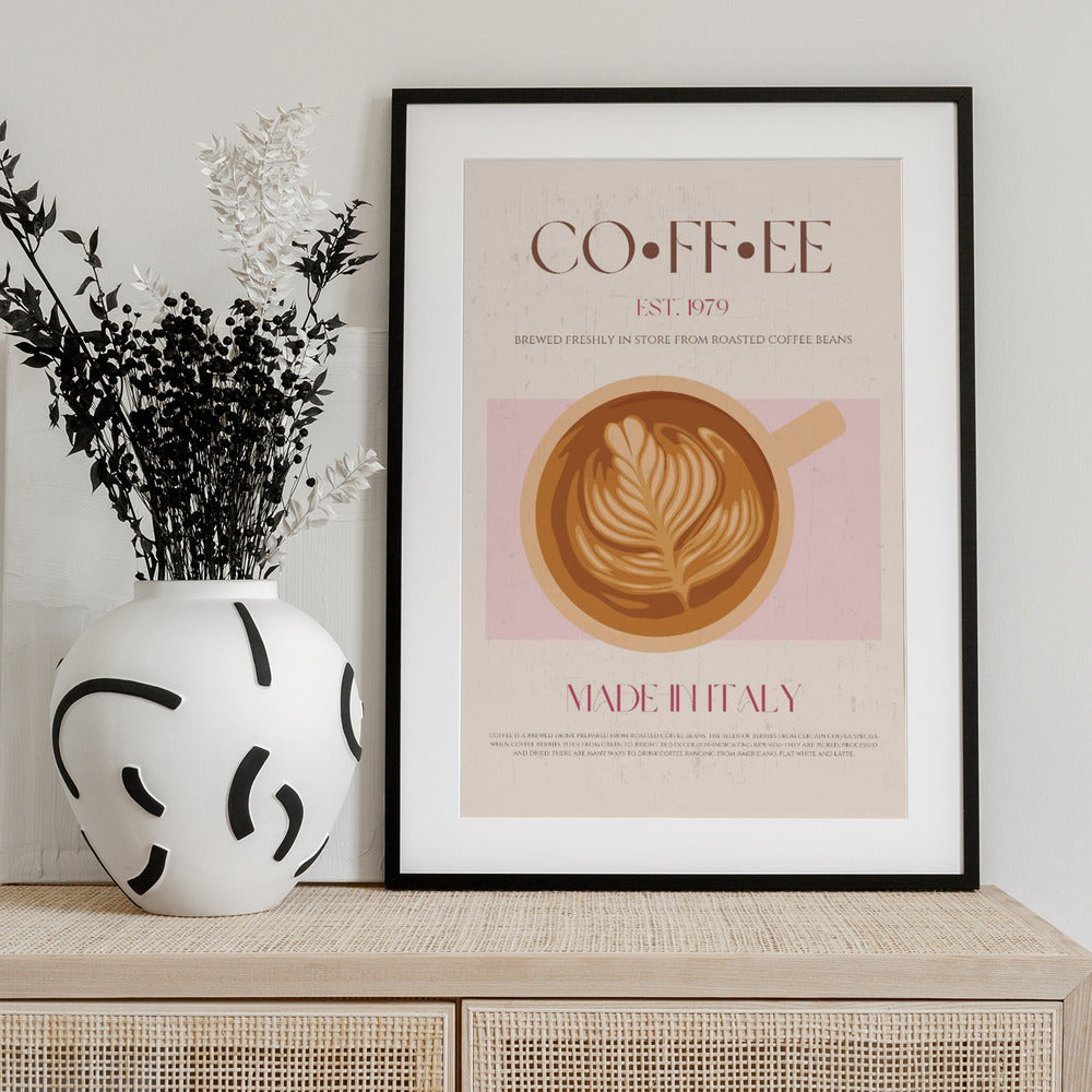 Italian Coffee - Art Print by Nazma Khokhar