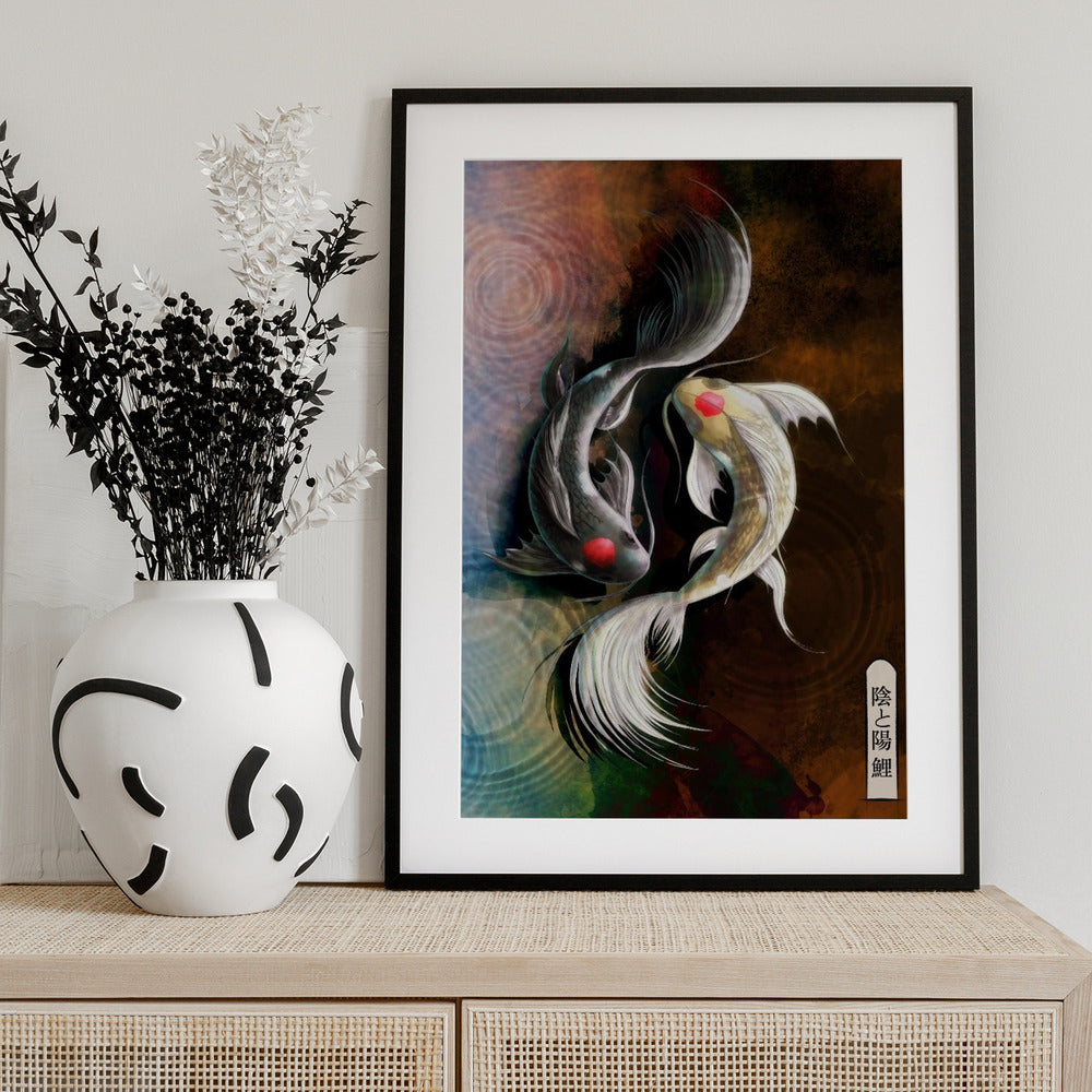 Dark Koi - Art Print by Fadil Roze