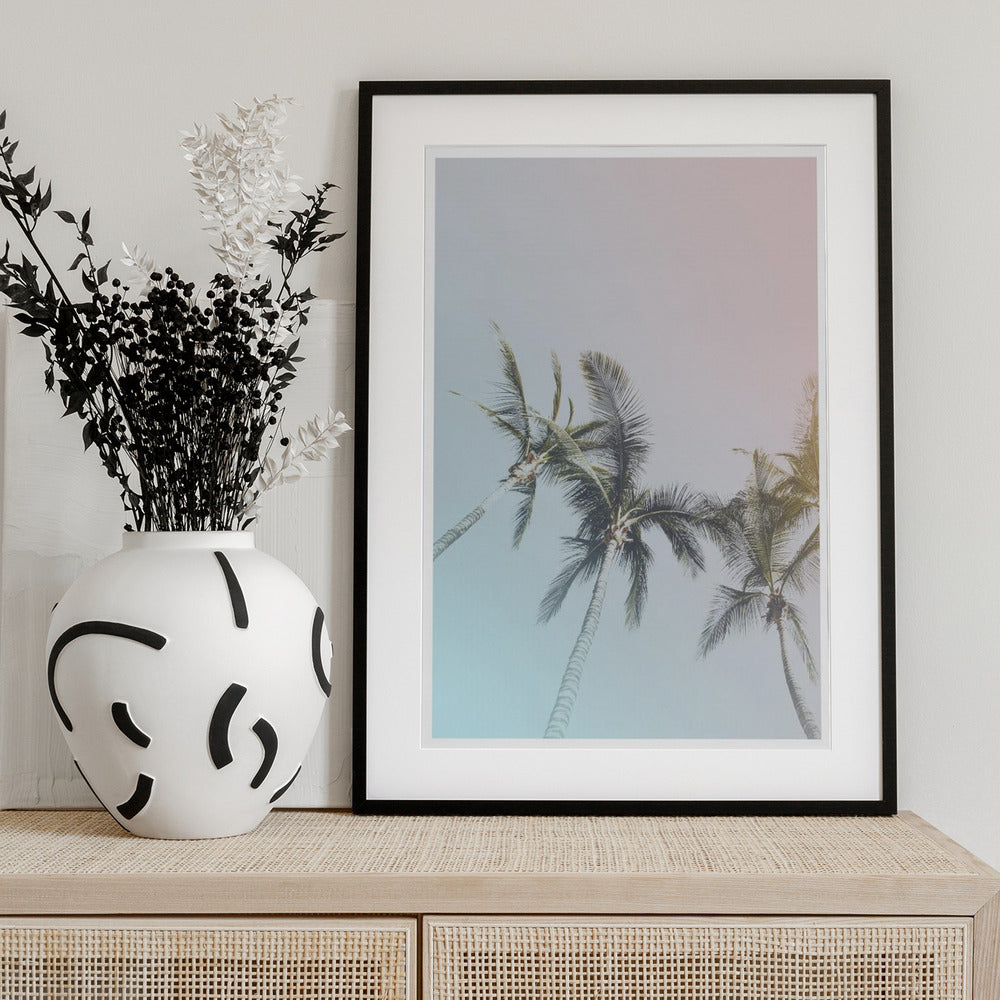 Pastel Palms Bliss - Art Print by THE MIUUS STUDIO