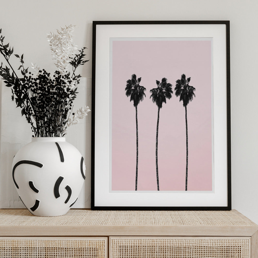 Three Tall Palms - Art Print by THE MIUUS STUDIO
