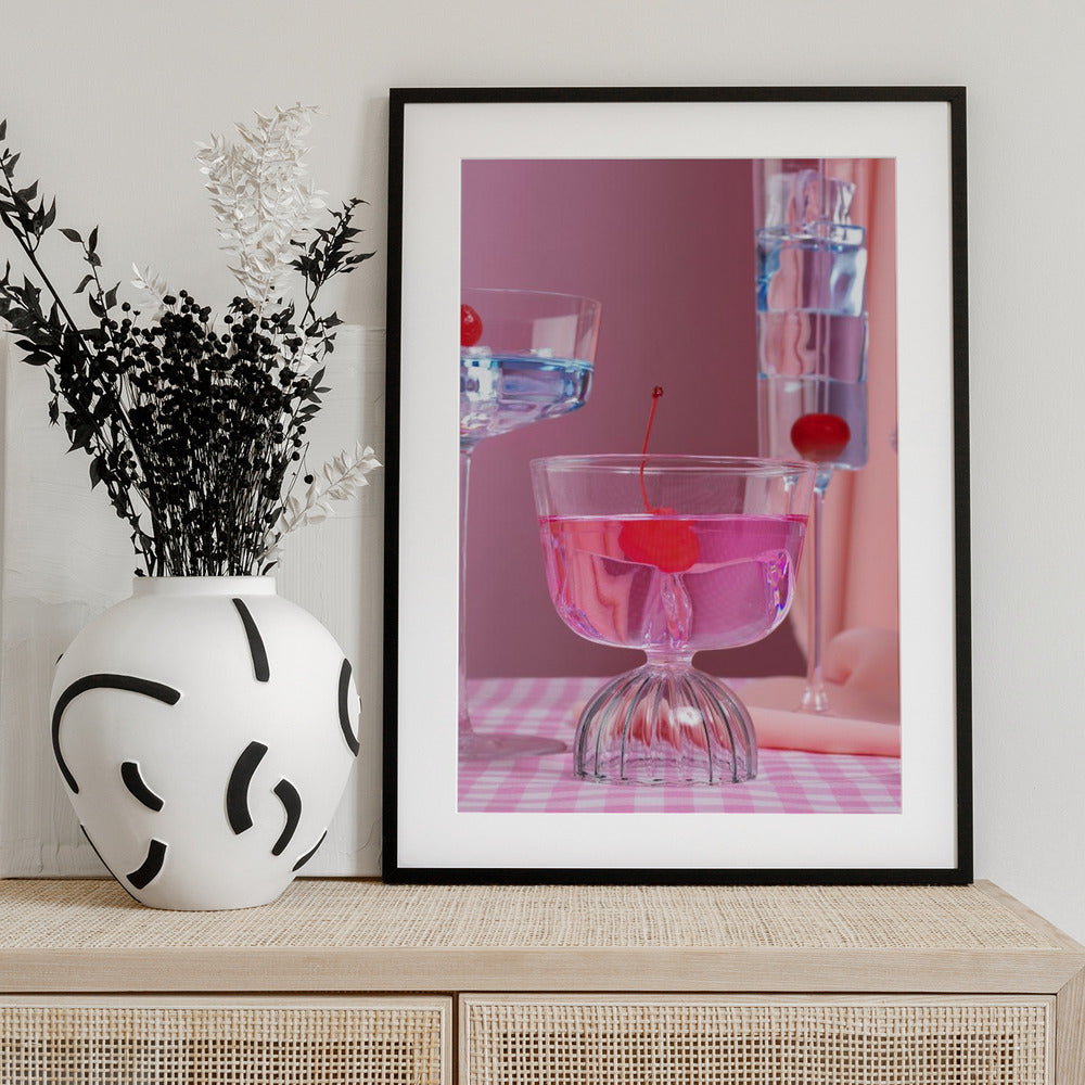 Pink party - Art Print by Julia Ramiro