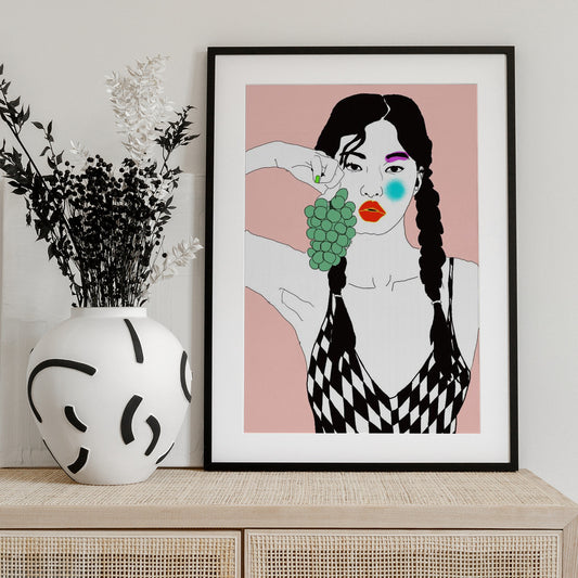 Grapes - Art Print by Ana Sneeringer