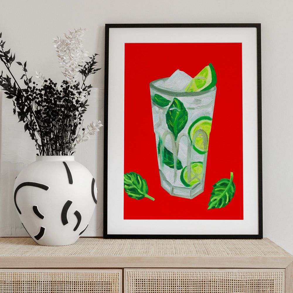 Mojito Extra Mint - Art Print by Alice Straker