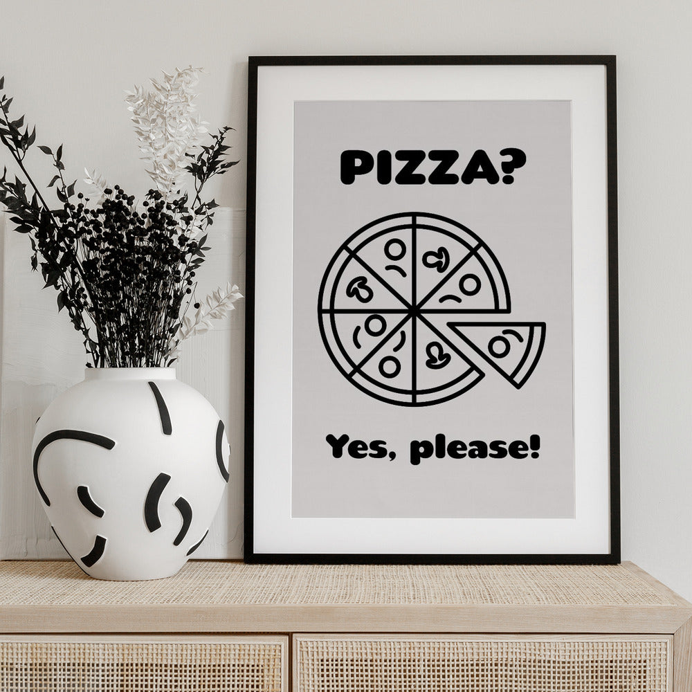 Pizza - Art Print by FINE FINE STUFF