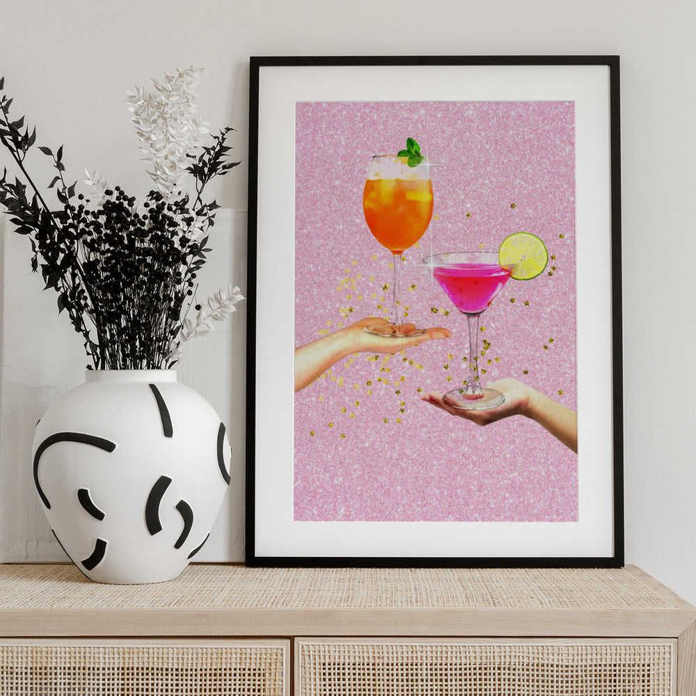 Sparkling Cheers - Art Print by Athene Fritsch