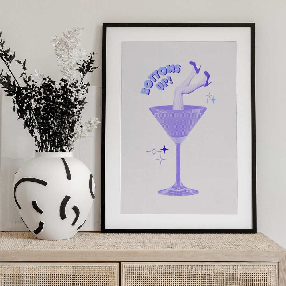 Cocktail Glam Dive - Art Print by Athene Fritsch
