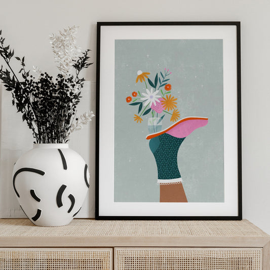 The Modern Mule - Art Print by Bea Müller