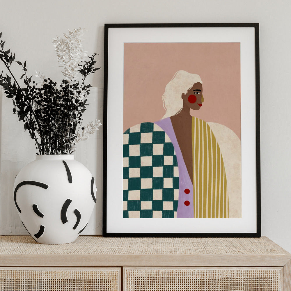 Funky Blouse - Art Print by Bea Müller