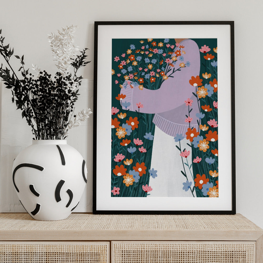 Wildflower Garden - Art Print by Bea Müller
