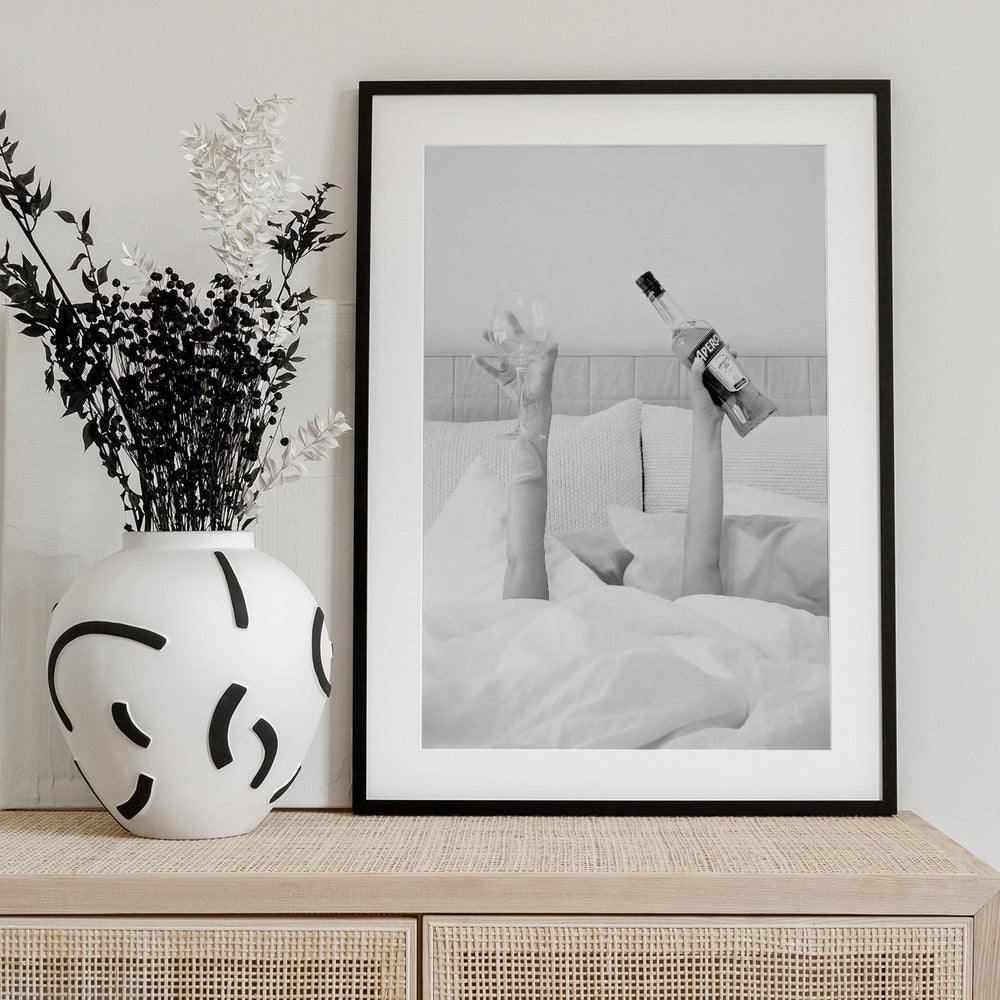 Aperol In Bed Low Key - Art Print by Pictufy Studio III