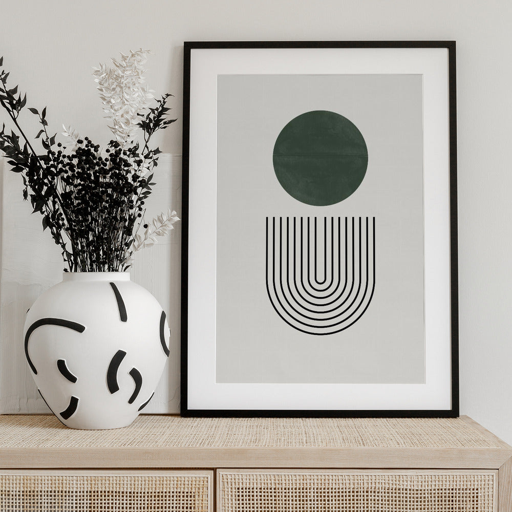 Circle and Lines - Art Print by THE MIUUS STUDIO