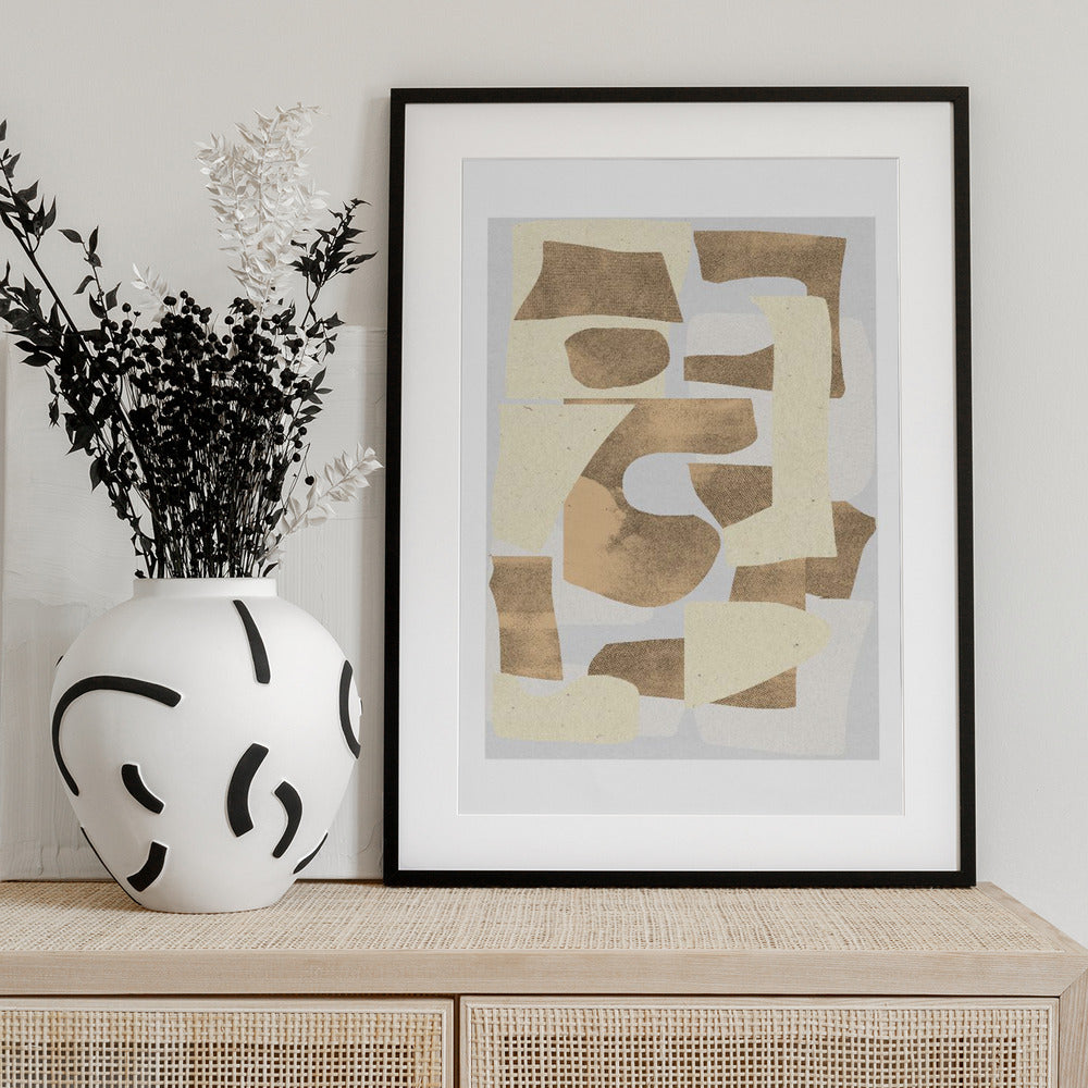 Earthy Fragments - Art Print by THE MIUUS STUDIO