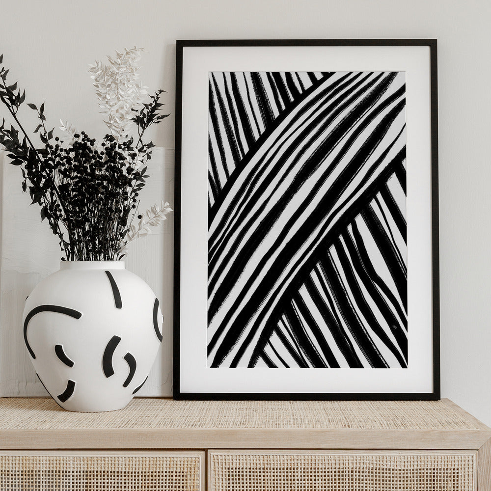 Zebra's Pathway - Art Print by Martina