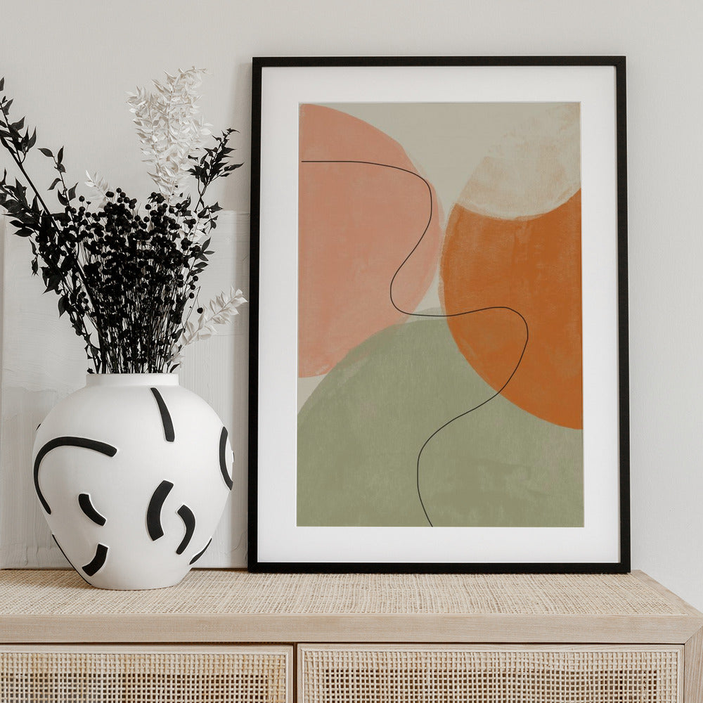 Soft Curves Dance - Art Print by THE MIUUS STUDIO