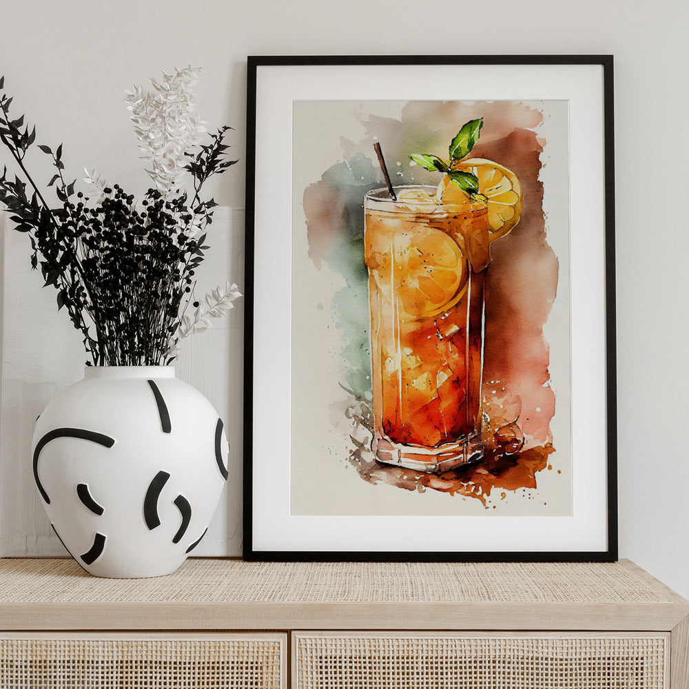 Drinks cocktail - Art Print by Justyna Jaszke