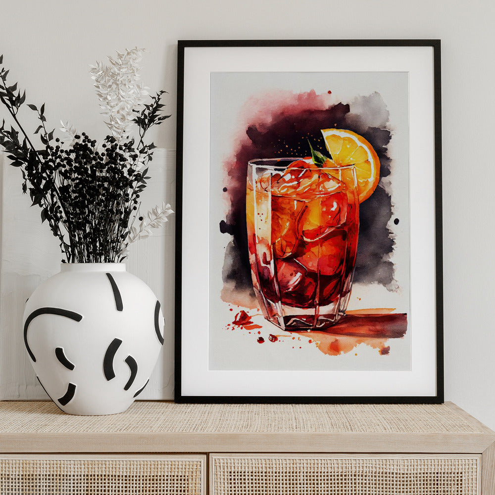 Drinks cocktail - Art Print by Justyna Jaszke