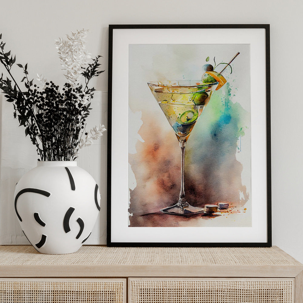Drinks cocktail - Art Print by Justyna Jaszke