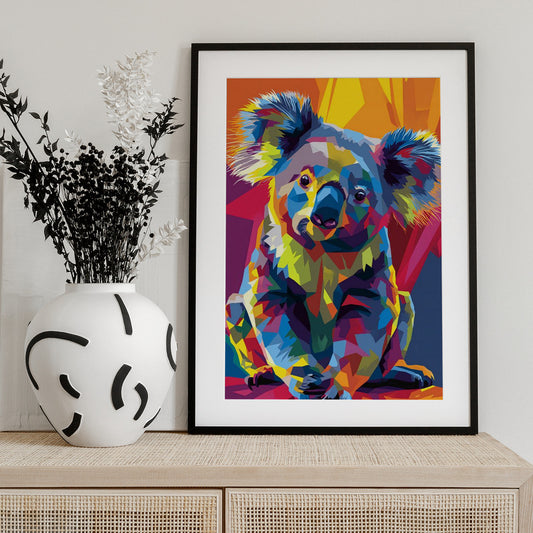Koala WPAP - Art Print by Andreas Magnusson