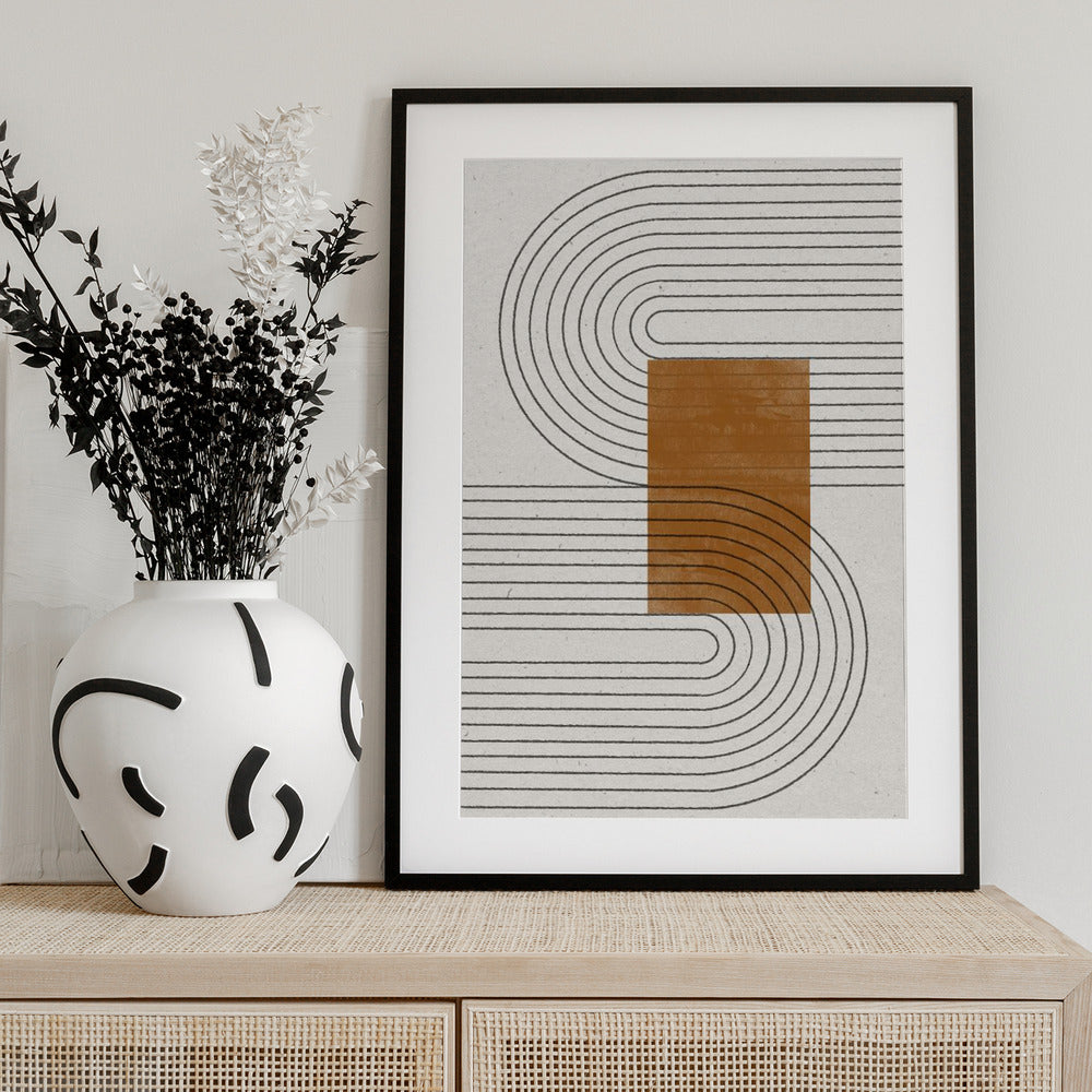 Curved Connections - Art Print by THE MIUUS STUDIO