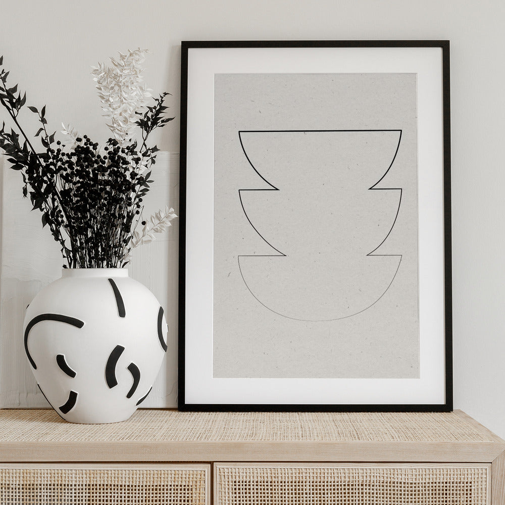 Stacked Simplicity - Art Print by THE MIUUS STUDIO