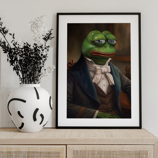 Sir Pepe - Art Print by Dikhotomy