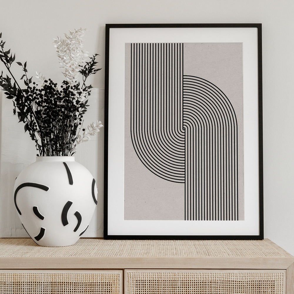 Curved Symmetry - Art Print by THE MIUUS STUDIO