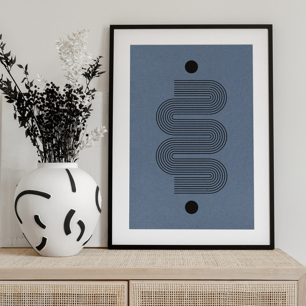 Curved Echoes - Art Print by THE MIUUS STUDIO
