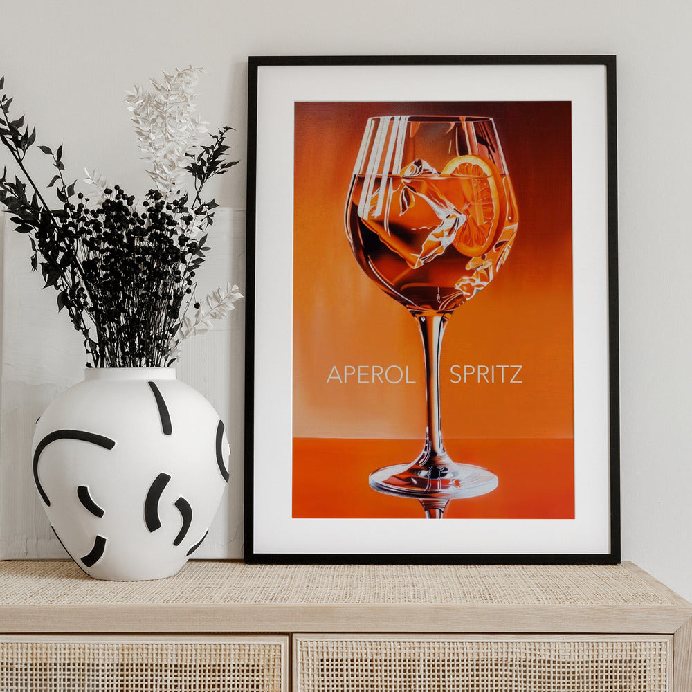 Aperol Spritz Orange - Art Print by Andreas Magnusson