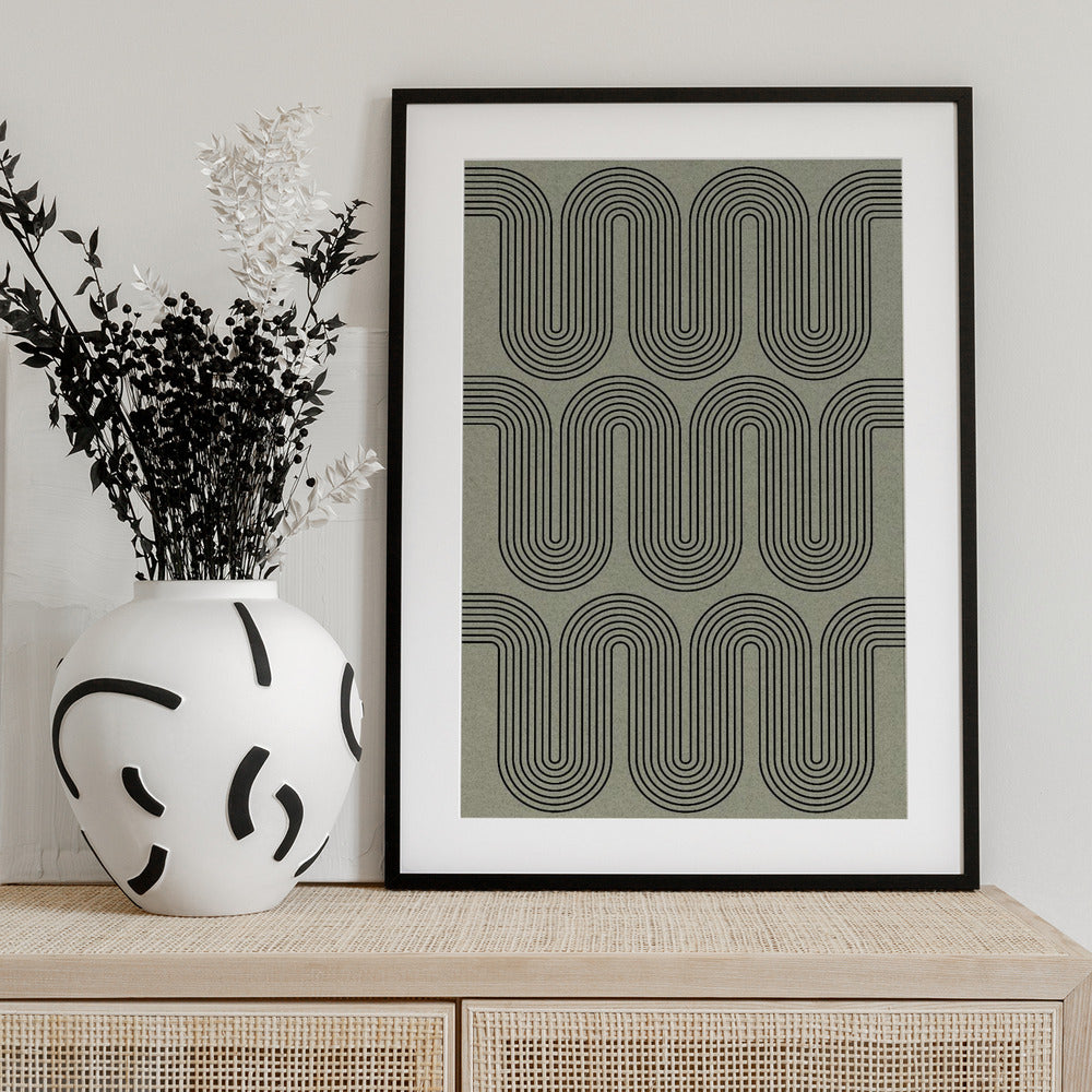 Curved Echoes - Art Print by THE MIUUS STUDIO